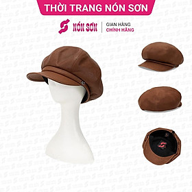 Mũ kết da lưỡi trai nam nữ NÓN SƠN chính hãng MC012D-NU1