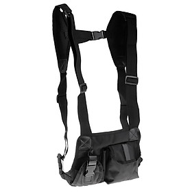 Universal Radio Harness Chest Bag Pocket Pack Holster Vest with Adjustable Strap