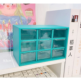 Mua Hộp Lưu Trữ 9 Ngăn Để Bàn Nhiều Màu