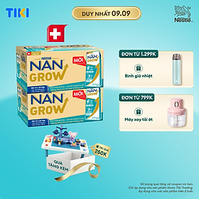 Bộ 2 Thùng 24 hộp Sữa pha sẵn Nestlé NANGROW sữa mát công thức từ Thụy Sĩ 6(4 x 180ml) - (Bé từ 1 tuổi) - Tặng Đồ chơi xếp hình công viên giải trí