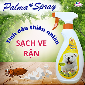 Sạch ve rận - Palma Spray 300ml - Tinh dầu thiên nhiên, an toàn, hiệu quả