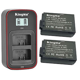 Hình ảnh Pin sạc Kingma Ver 3 cho Nikon EN-EL25 (Sạc Type C siêu nhanh), Hàng chính hãng