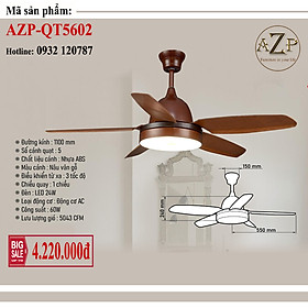 Mua AZP - ĐÈN QUẠT TRẦN / ĐÈN TRANG TRÍ / ĐÈN PHÒNG KHÁCH / PHÒNG NGỦ AZP-QT5602 phong cách đương đại  hàng nhập khẩu AZP