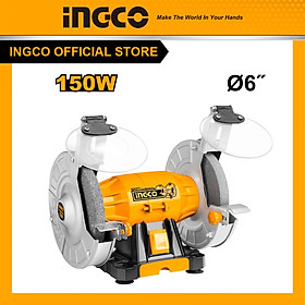 Máy mài 2 đầu INGCO BG61502 công suất 150W, đá mài 150mm