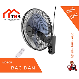 Mua Quạt treo tường Nanoco model NWF1615RC-GR màu ghi (3 chế độ gió  công suất 47W) - Hàng chính hãng