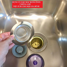 Mua Dụng Cụ Lọc Rác Bồn Rửa Chén INOX chống ghỉ cao cấp