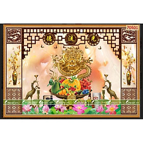 Mua tranh dán tường 3D dán bàn thờ  trang trí phòng thờ