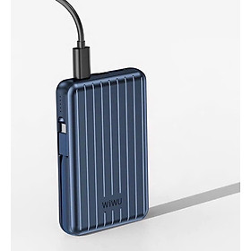 Mua Pin dự phòng Wiwu Trunk Series PP04 20000mAh cho điện thoại thông minh thiết kế sạc không dây và có dây  sạc an toàn trên máy bay - Hàng chính hãng