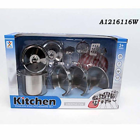 Đồ chơi nhà bếp bằng inox siêu bền kích thước to