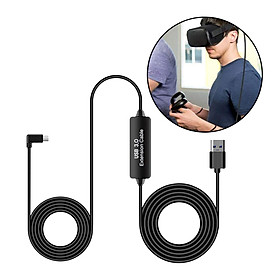 16ft Type-C to USB 3.0 Link Cable Cord with Relay Amplifier for Oculus Quest - Connects your Quest headset to a gaming PC