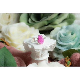 NHẪN HỒ LY HỒNG ĐẬM KHẮC CHỮ FREESIZE