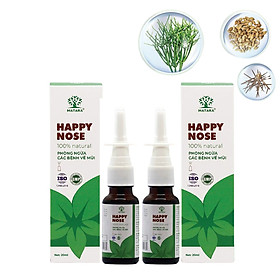 Combo 2 lọ xịt mũi viêm xoang Matara Happy Nose, Rửa mũi, xịt mũi thông xoang chống viêm, phù nề, hỗ trợ viêm xoang mãn tính. Tạo cảm giác tươi mát khi sử dụng