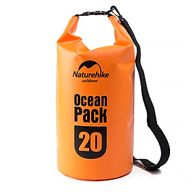 Túi Khô Chống Nước Đi Biển Naturehike FS15M010-J 500D Túi Khô 10L- 20L Chống Nước 100 - Cam - Size 20L