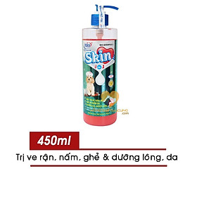 Sữa Tắm Bio Skin Cho Chó (3in1) - Đặc Trị Ve, Rận, Bọ Chét, Ghẻ & Nấm Da, Dưỡng Da, Mượt Lông, Khử Mùi Hôi Chai 450ML