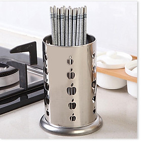 Mua Ống đựng đũa bằng thép không gỉ hình tròn  hình quả táo tiện dụng