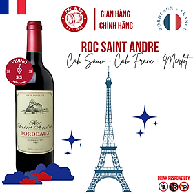 Rượu Vang Đỏ Pháp Roc Saint Andre Bordeaux