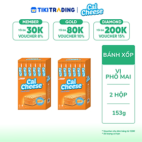 Combo 2 Hộp Bánh Xốp Phô Mai Mayora Cal Cheese (153G x Hộp)