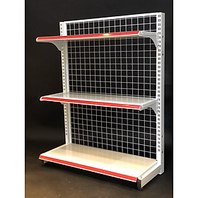 Mua Kệ siêu thị áp tường (1 mặt) - Dài 90 x Rộng 35 x Cao 120 x 3 tầng