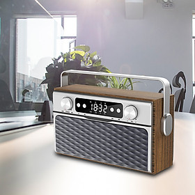 X5 Portable Wireless Bluetooth 5.0 Speaker 20W Loudspeaker Alarm Clock FM Radio MP3 Player Support TF Card U Disk Line