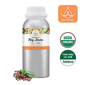Tinh Dầu Thiên Nhiên Cà Phê KING AROMA mẫu thử 30ml/ 100ml - Tinh Dầu Nguyên Chất Xông Thơm Phòng/ Thư Giãn Tinh Thần/ Thích Hợp Dùng Với Đèn Xông và Máy Khuếch Tán.