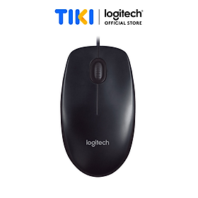 Chuột có dây Logitech B100 | M90 - Dây dài 1m8, thiết kế ôm tay, thuận cả 2 tay - Hàng chính hãng - M90