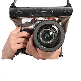 GQ-518M Túi đựng máy ảnh lặn dưới nước 20m Túi khô Túi đựng máy ảnh Túi khô chống nước cho máy ảnh DSLR Canon Nikon SLR Màu sắc: Nâu