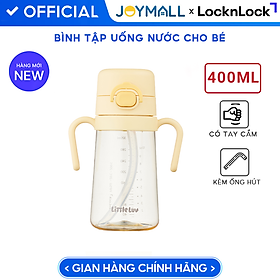 Bình Uống Nước Cho Bé LocknLock HAP916 400ml, Hàng Chính Hãng, Có Tay Cầm Và Ống Hút - JoyMall
