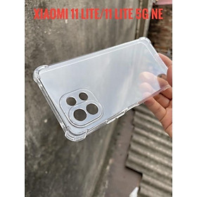 Mua Ốp Lưng Xiaomi Mi 11 lite   Xiaomi 11 Lite 5G NE dẻo trong suốt bảo vệ chống sốc 4 góc   bảo vệ camera