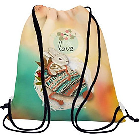 Túi rút Thỏ và sóc trong nón len - BDAA112