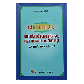 [Download Sách] Sách - Bình Luận Bộ Luật Tố Tụng Dân Sự, Luật Trọng Tài Thương Mại Và Thực Tiễn Xét Xử (Tưởng Duy Lượng)