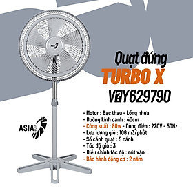 (ASIA) Quạt đứng Asia TURBO X 5 cánh 80w - Hàng chính hãng