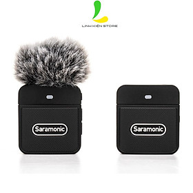 Mua Micro thu âm Saramonic Blink 100 B4 - Micro ghi âm hỗ trợ thiết bị IOS dành cho 2 người  truyền dẫn không dây 2.4GHz - Hàng nhập khẩu
