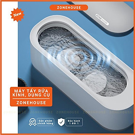 Máy Tẩy Rửa kính, Đồ Gia Dụng Cầm Tay ZONEHOUSE, Dụng cụ tẩy rửa Đồ Trang Sức, Răng Giả, Dao Cạo Râu, Máy Tẩy Mini - Hàng Chính Hãng