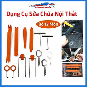 Bộ dụng cụ 12 chi tiết sửa chữa tháo lắp nội thất ô tô