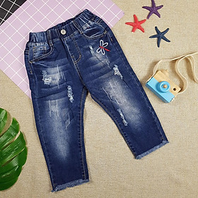 QUẦN JEANS BÉ GÁI - THÊU HÌNH CHUỒN CHUỒN DỄ THƯƠNG QA042