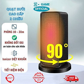 Mua Máy sưởi ấm phòng ngủ mùa đông cao cấp  quạt sưởi ấm mini để bàn cho bé và gia đình công suất 1200W chống cháy nổ  khô da - Hàng chính hãng