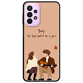 Ốp lưng dành cho Samsung A23 4G - A53 5G - A73 5G - Cô Gái Ôm Hoa Trắng