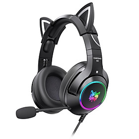 Mua Tai Nghe Chơi Game Onikuma K9 Rgb Âm Thanh Nổi Có Tai Mèo Dành Cho Ps4  Xbox  Pc Và Switch - Hồng  Đen - Hàng chính hãng