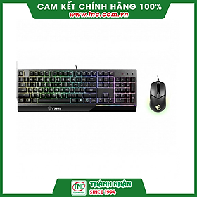 Mua Bộ bàn phím  chuột gaming giả cơ có dây MSI Vigor GK30 US (màu đen) - Hàng chính hãng