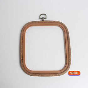 Mua Khung nhựa vuông họa tiết vân gỗ vintage trang trí nhiều kích thước