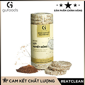 Bánh ăn kiêng, tập GYM gạo lứt GUfoods - có 3 lựa chọn yến mạch, huyết rồng, tím than (165g)