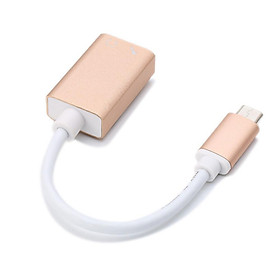 USB 3.1 Type-c to Aux Sound Card Adapter USB C External Stereo Cable for 3.5mm Stereo Headphone Speaker and Microphone