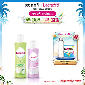 Bộ Dung Dịch Vệ Sinh Phụ Nữ Lactacyd Odor Fresh Ngăn Mùi 24H 250ml + Soft & Silky Dưỡng Ẩm 150ml