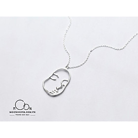 Dây chuyền bạc nữ moonsilver, vòng cổ bạc s925 hình cô gái