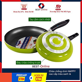 50K Chảo chống dính HAPPY 28 cm cao cấp màu xanh lá