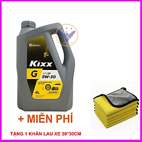 Dầu nhớt ô tô tổng hợp Kixx G API SP 5W30 Hàn Quốc can 4L