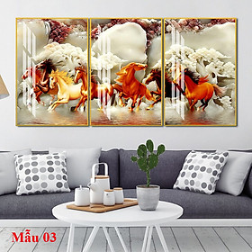 Mua Tranh Laminate Tráng Gương - Tranh Treo Tường Mừng Tân Gia  Khai Trương Mã Đáo Thành Công 01