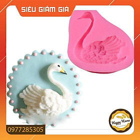 Khuôn silicon 3D hình thiên nga làm bánh rau câu, trang trí bánh kem