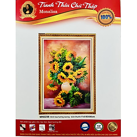 Mua Tranh thêu kín Hoa hướng dương MN0236  kích thước 60 x 80 cm