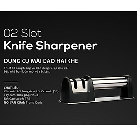 Dụng Cụ Mài Dao 2 Khe Wolfram Germany Cầm Tay Cao Cấp - Home and Garden